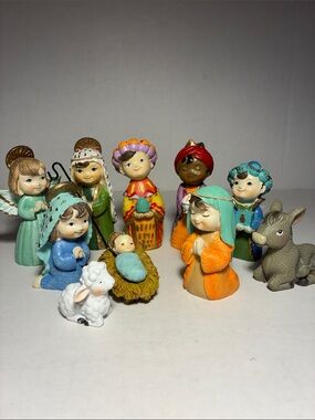Nativity Figurine Set for Kids - Multicolor